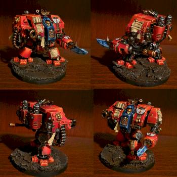 Blood Angels Librarian Dreadnought by Reaver