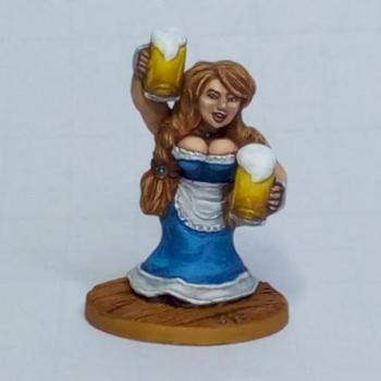 Dwarf tavern maid with beer by chaos spawn