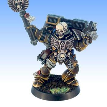 WH40K Space Marine Chaplain with jump pack by leprechaun studio