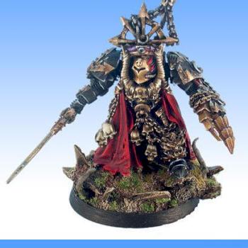 Chaos Lord In Terminator Armour by hashmallum