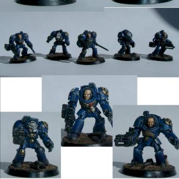 Ultramarine terminator squad 7 by hubbabubba