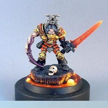 GD UK 06 finalist.  Chaos champion of Khorne by darkartminiatures