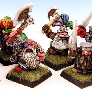 Dwarves with Hand Weapons and Shields by Iraeyna