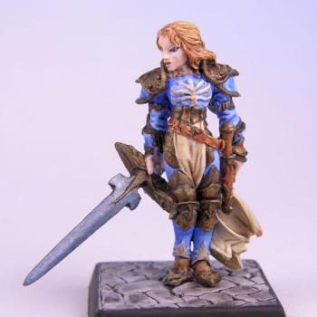 Alaine, female paladin by Vicky