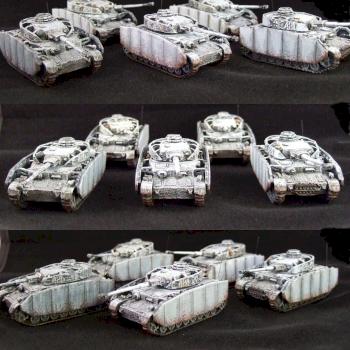 Flames of War  Panzer IV (Winter Camo) by exilesjjb