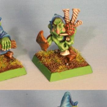 Goblin squig herders - bagpipe and tartan by Fanfan