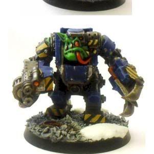 Ork nobs in mega armour by deathskullork