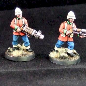 Victorian Infantry with Aether weapons by exilesjjb