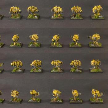 Epic (6mm) New Style Imperial Fists Dreadnoughts by vaaish