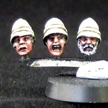 Victorian Line Infantry Heads from the Tea Wars by exilesjjb