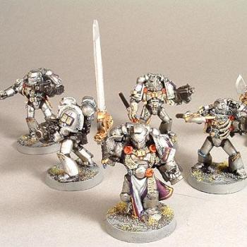 Grey Knights in Power Armour Squad by Agatheron