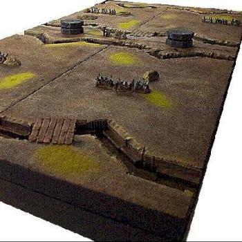 40k Trenchwork Gaming Table by gatekeeper