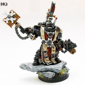 Chaplain Grimaldus: Black Templar by michaelharmon