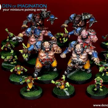 Blood Bowl Ogre team by DEN of IMAGINATION