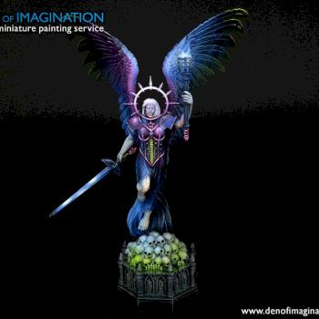 Here is our proposal to make gaming tables/dioramas more attractive,Grand statue of Saint Celestine! by DEN of IMAGINATION