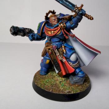 40k Ultramarine Captain exclusive to Imperium magazine by Dad Paints Minis