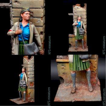 75mm Polish Home Army Courier by KFS-miniatures