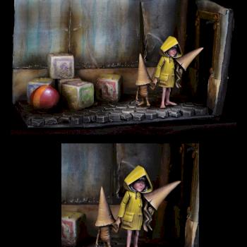 Six (Yellow Raincoat), Little Nightmares Fan Art by Blood Carrot Knights by Jamie M