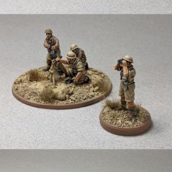 British Eighth Army 3-inch Mortar with Crew and Spotter by gowestover