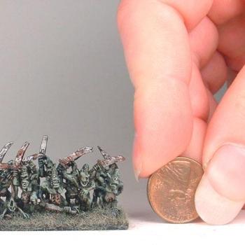 10mm Warmaster Nurgle Plaguebearers by Dr.Morbius