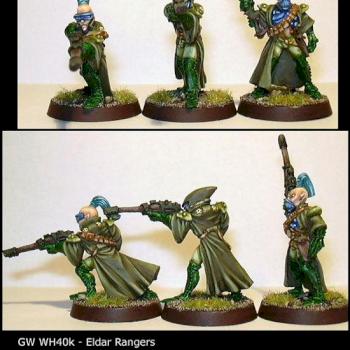 3 Eldar Rangers for WH40k by bakalla