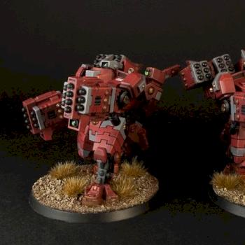 Tau Farsight Enclaves - Broadside Battlesuits by Jarrett