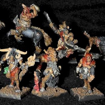 Beastmen Raiders Mordheim band by Szymek