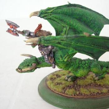 Orc Warlord on Wyvern 3 by señor snotling