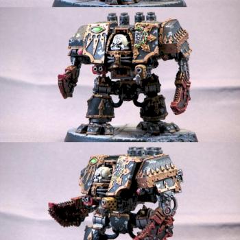 Black Legion Chaos Dreadnought with Arms... by obscuris