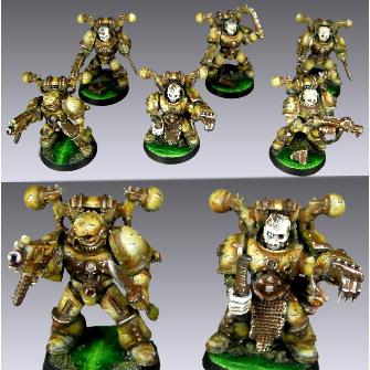 Chaos Nurgle Deathguard Space Marines Squad by CaptNarcissisto