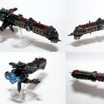 BFG Adeptus Mechanicus Cruiser by michaelharmon