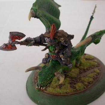 Orc Warlord on Wyvern by señor snotling