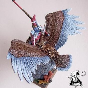 High Elf Prince on Great eagle conversion by Purc