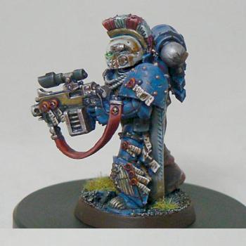 Ultramarine  Master of the chapter by darkartminiatures