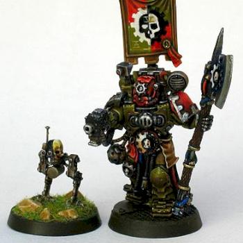 AdMech TechnoPriest and familiar by ManU26