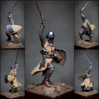 Templar knight. Battle from Cresson. by Soldier_painter