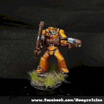 Imperial Fists Sternguard Veteran by HooY