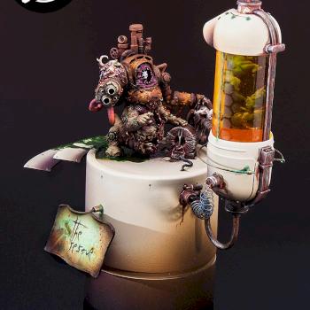 Nurgle Lord Diorama finalist at WH Fest 2014 by Monstroys