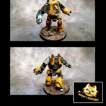 IMPERIAL FISTS CONTEMPTOR DREADNOUGHT by moggy5115