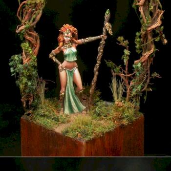 Wood Elf Sorceress by CrookedEye