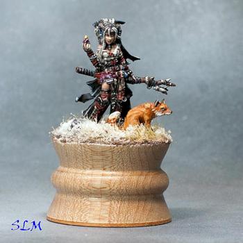 Fieya, Iconic Witch and Fox Familiar by StillLifeMiniatures