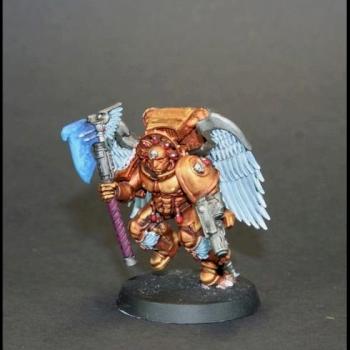 Blood Angels Sanguinary Guard (Single Axe) by ArchArad