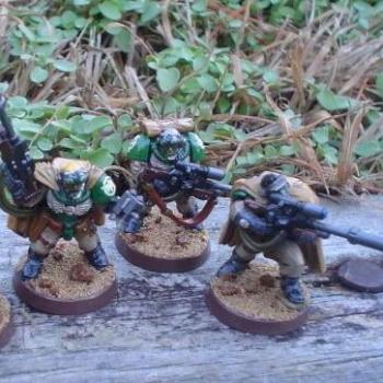 Dark Angels Sniper Scout Squad by cygnus46