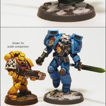 Actual Scale Emperor's Spear Assault Space Marine by Lamenter