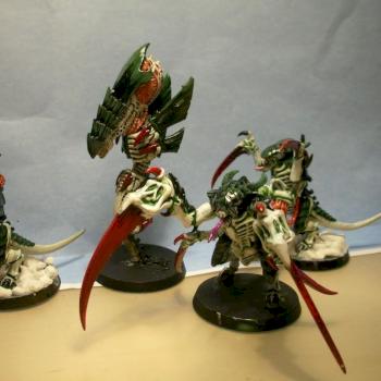 Zoanothrope and 3 Tyranid Warriors by JediFran