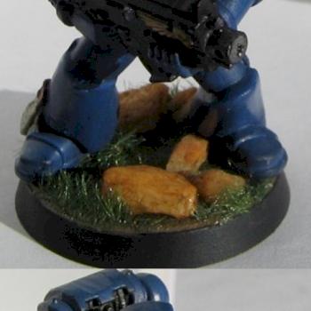 First mini - Space Marine (Ultramarines Chapter) by Witzkatz