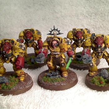 Space Marine Terminator Squad AOBR by Dustin09