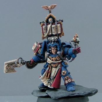 Crimson Fist Terminator Librarian. by Blacktemplar3624