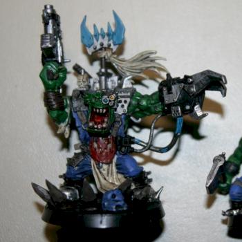 Ork Warboss and Boy by Tiberis