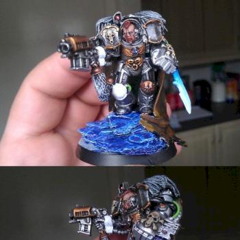 Space Wolf Lord in Terminator Armour commission by Acid burn